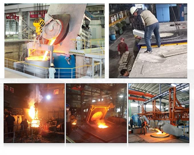 máquina de fusión de acero inoxidable del horno industrial de la fusión del metal de la pieza de acero fundido 2T