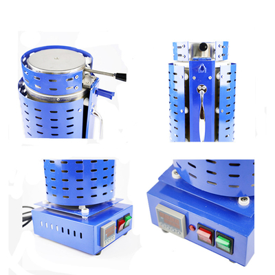 Induction 380V 1500W 3kg Silver Gold Melting Furnace